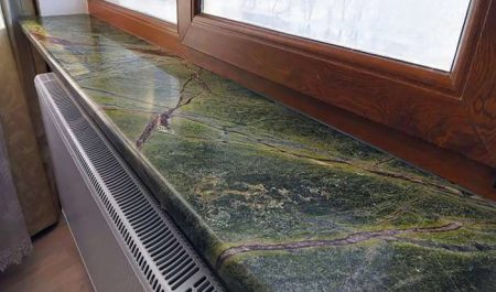 Подоконники из искусственного камня — стильное решение для дома