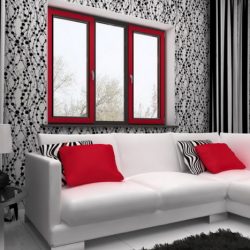 Цветные пластиковые окна в интерьере. Особенности выбора и сочетания