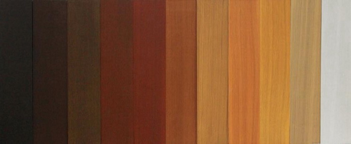 Возможные цвета деревянных стеклопакетов